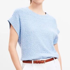 Loft blue wedge sweater tee. Xs